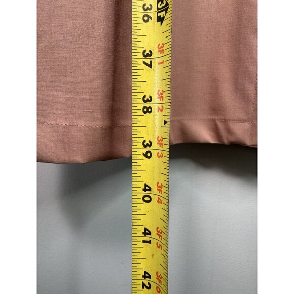 VTG PIOGGIA Count Romi 70s Italian Pink Peach Belt Trench Coat Women 10 - Picture 13 of 14